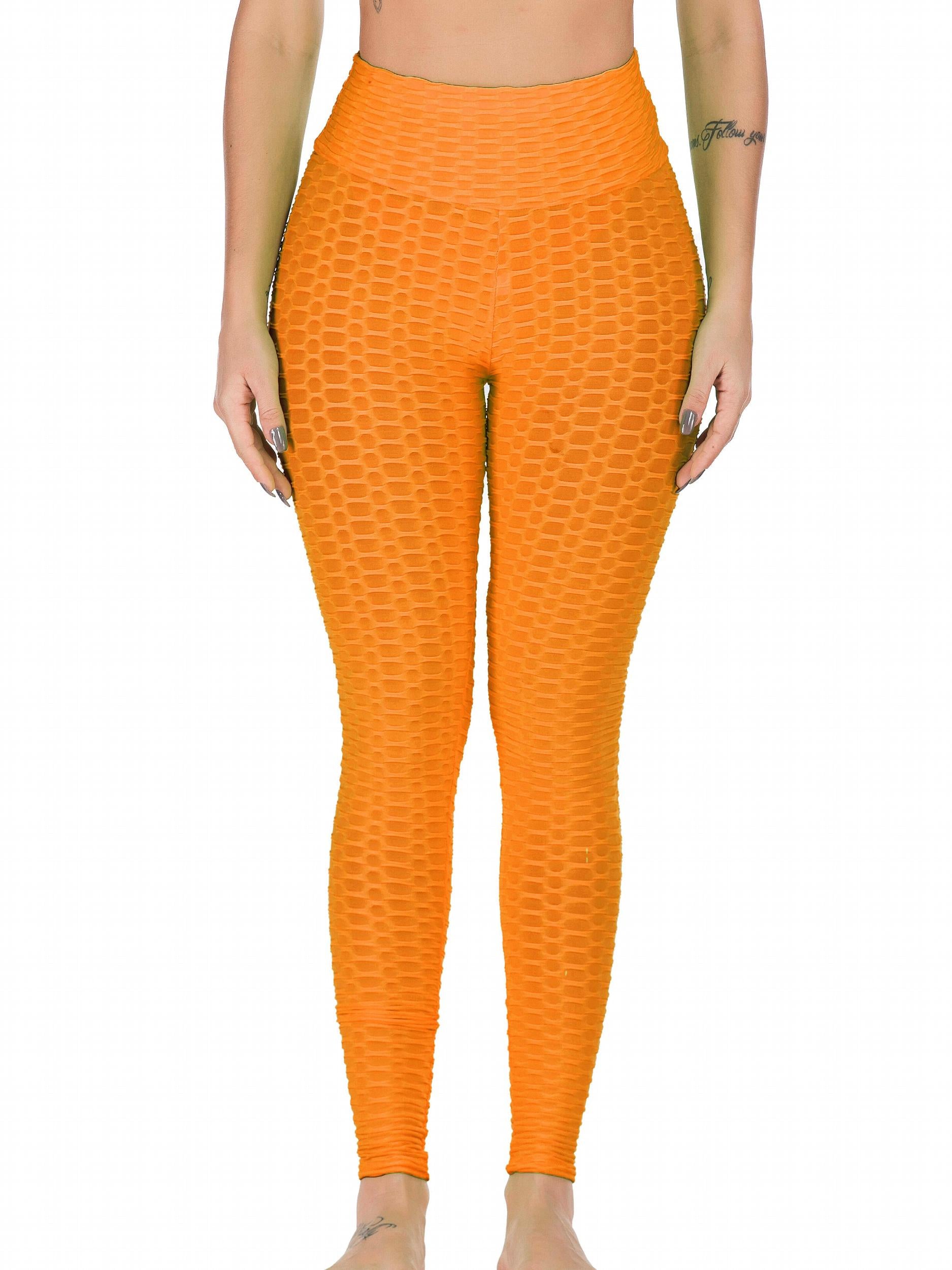 Honeycomb Bubble Yoga Leggings High Stretch Sports Pants Women's