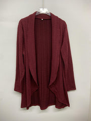 Women's Solid Cable Long Sleeve Cardigan