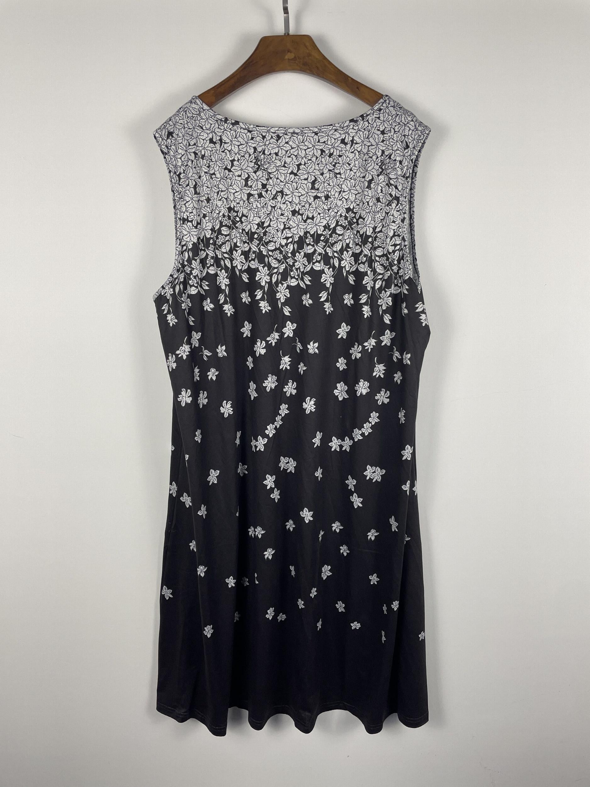 Floral Print Tank Dress Plus Size