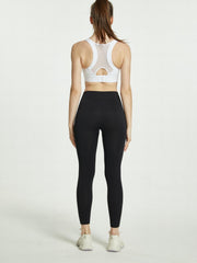 Letter Print Workout Leggings Seamless Tummy Control Sexy Yoga Pants