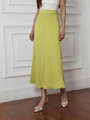 High Waist Textured Bodycon Skirt for Women