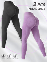 2pcs High Waist Yoga Leggings Women's Activewear