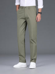 Men's Classic Stretch Dress Pants for Fall Winter Business