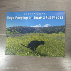 Dog Poop Wall Calendar for Office and Living Room