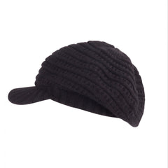 Women's Solid Knitted Beret Vintage Warm Beret Hat