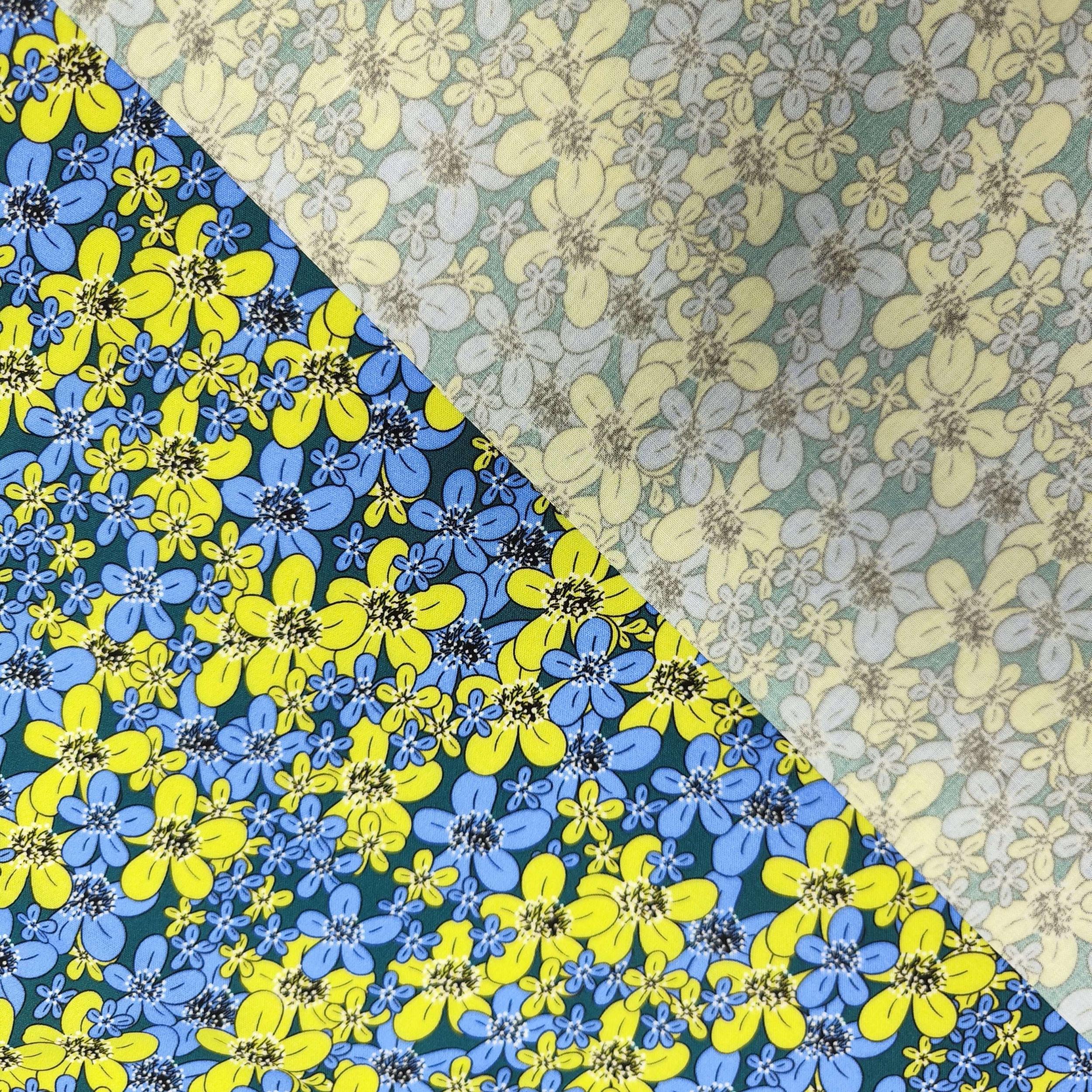1yd DIY Cotton Fabric for Clothes Quilts Pants Dress Cut Size 1yard