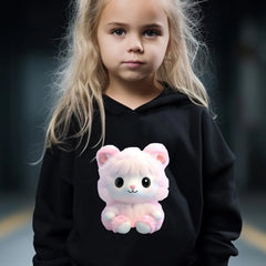 Kid's Cartoon Toy Print Hoodie & Pants Set Girl's Sporty Clothes