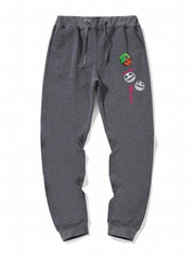 Men's Cartoon Print Jogger Sweatpants Drawstring Sport Pants