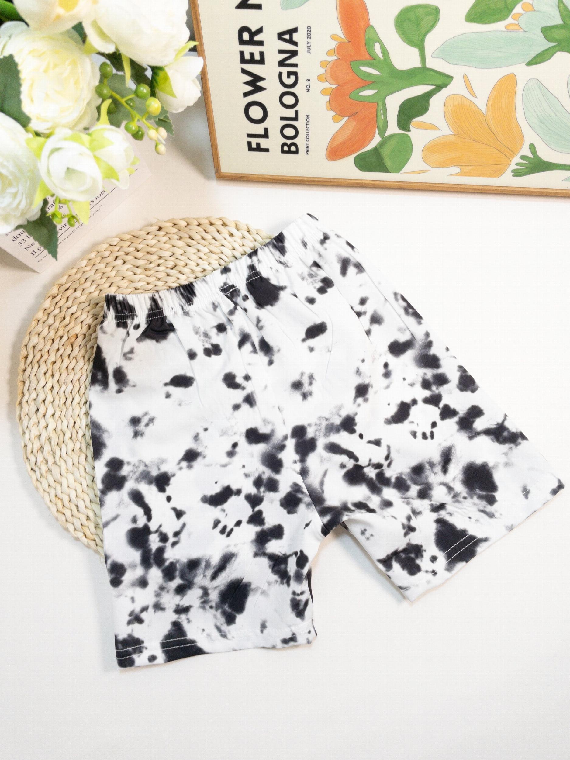 Boys Tie Dye Doodle Shorts Swim Trunks for Summer Fun