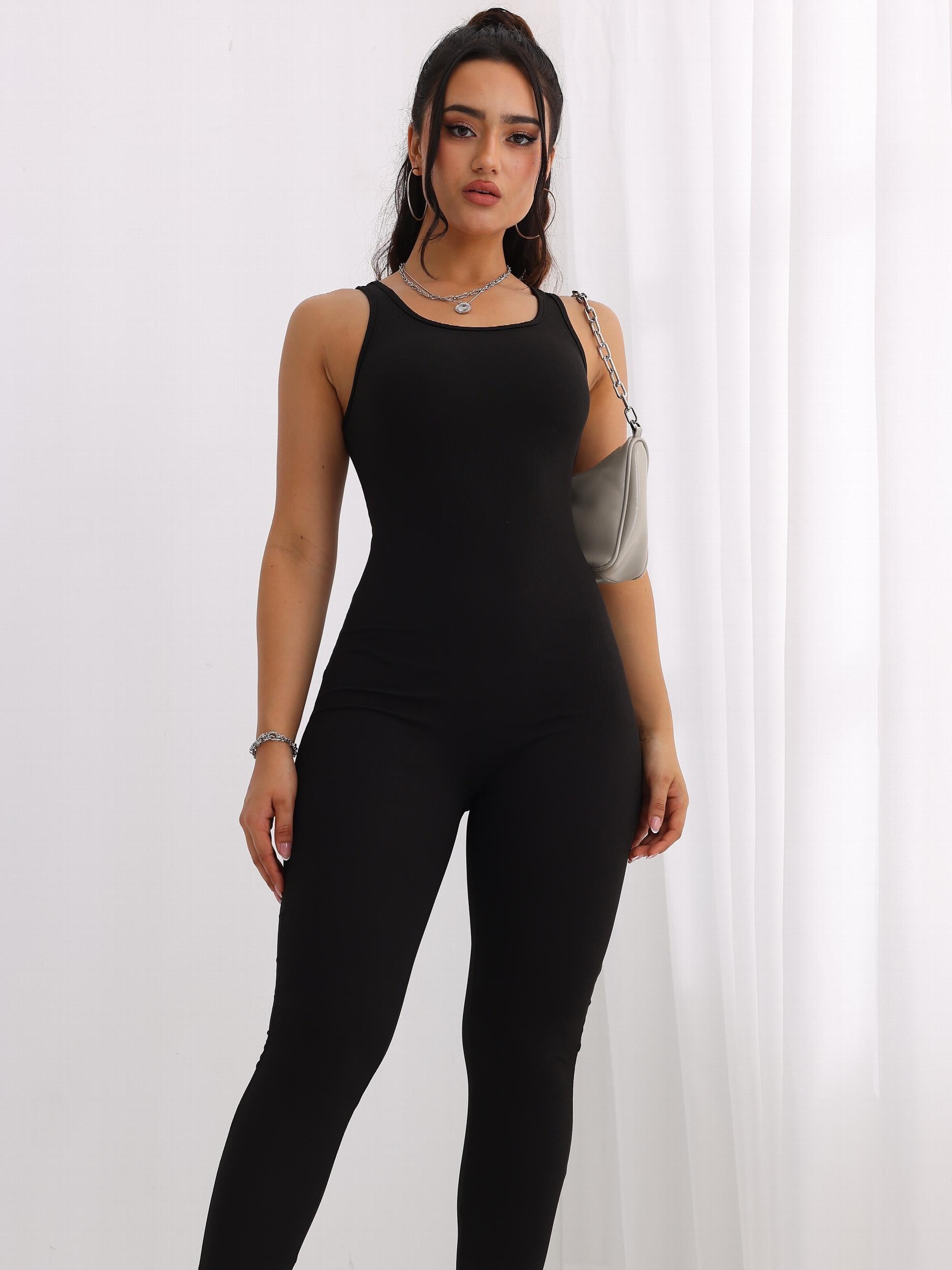 Yoga Sleeveless Jumpsuit Slim Fit Sexy Bodysuit Women's Activewear