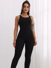 Yoga Sleeveless Jumpsuit Slim Fit Sexy Bodysuit Women's Activewear