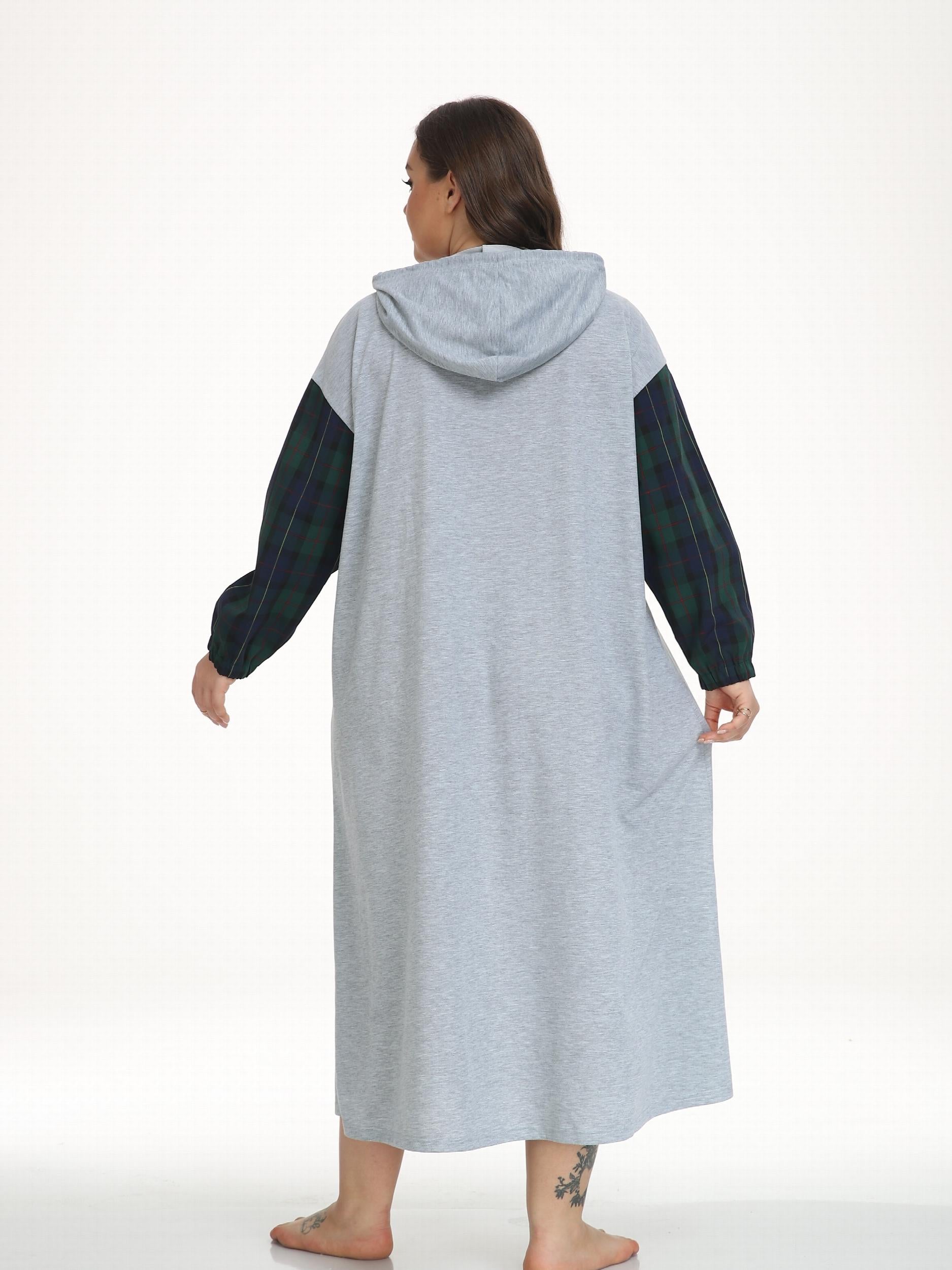 Christmas Hooded Nightdress Women's Casual Loungewear Dress