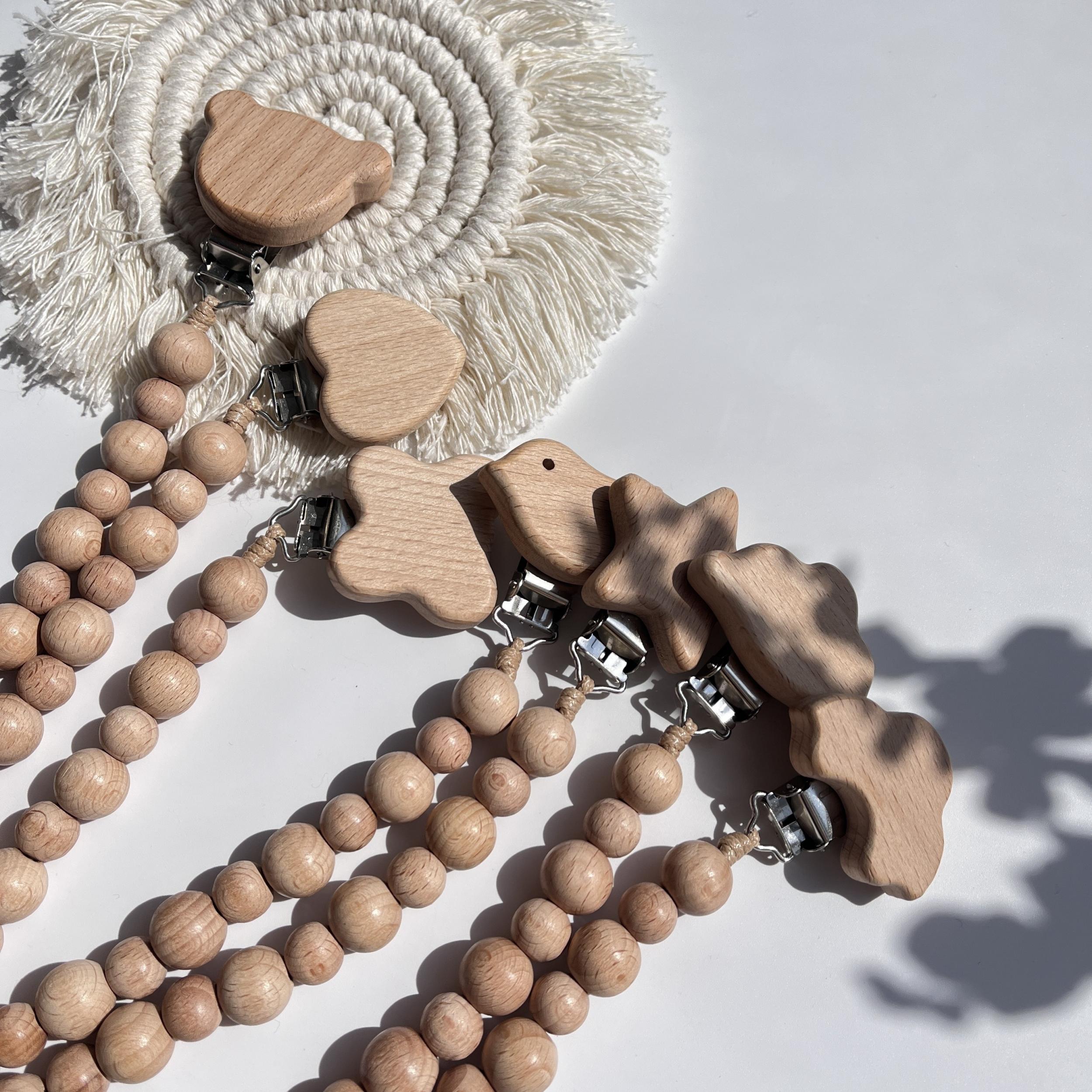 Beech Pacifier Chain Anti-drop Holder Clip