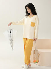 Women's Pajama Set Long Sleeve Top & Lounge Pants