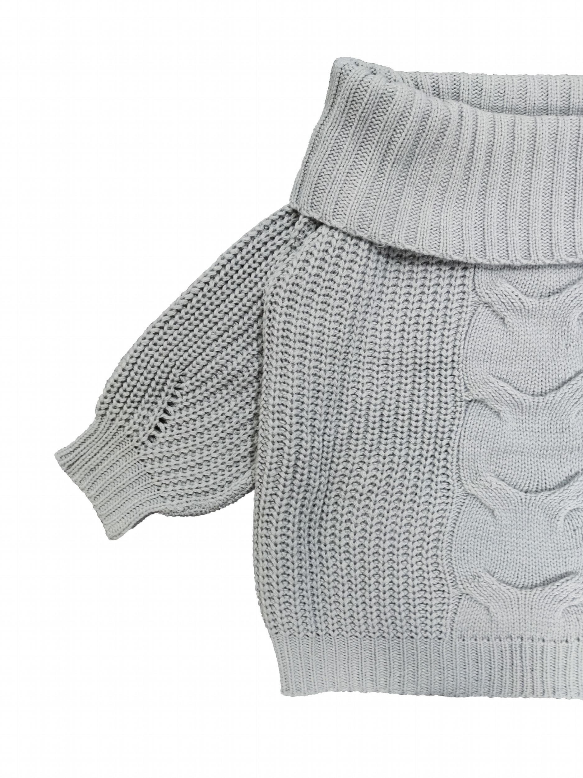 Sexy Off Shoulder Cable Knit Sweater