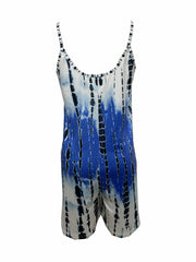 Tie Dye Cami Romper Jumpsuit Women's Clothing
