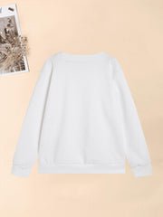 Girls Flowers Graphic Sweatshirt Comfy Round Neck Pullover Autumn Clothing