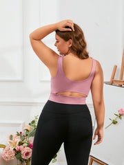 Women's Cut Out Sports Bra High Stretch Gym Bra