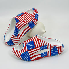 Unisex Star & Stripe Platform Slides for Summer
