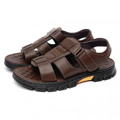 Men's Open Toe Hook And Loop Sandals Non Slip Comfortable Beach Shoes Summer