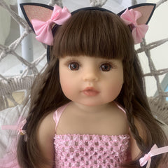 Silicone Body Reborn Baby Doll: Newborn Toy for Girls