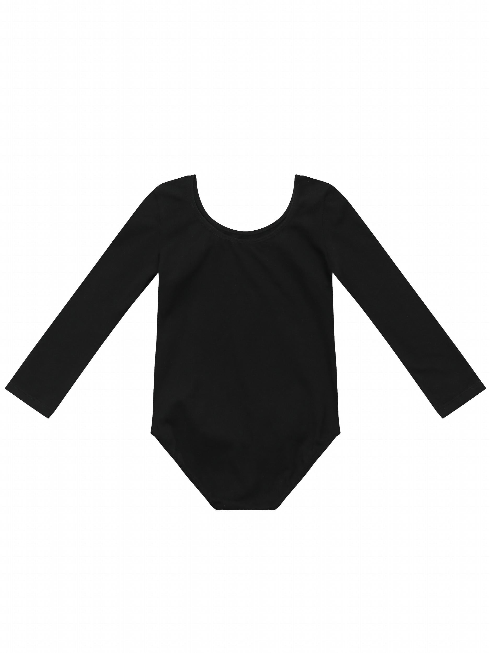 Girls Long Sleeve Bodysuit Leotards Ballet Dance Gymnastics Outfit