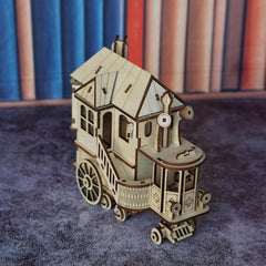 3D Wooden Puzzle Snail RV Mobile Castle Model