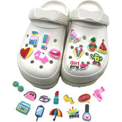 23pcs Beauty Shoe Charms Birthday Party Favors
