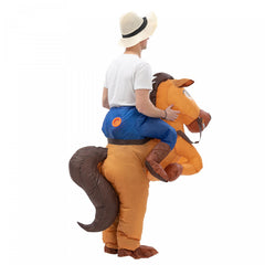 Inflatable Riding Big Tail Horse Costume Adult Height 150
