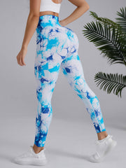 3pcs Tie Dye High Waist Yoga Sports Leggings