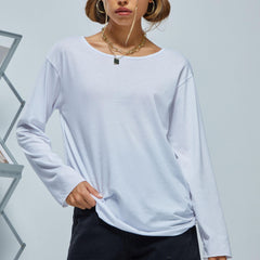 Long Sleeve Sports Casual Top Round Neck Running Shirt