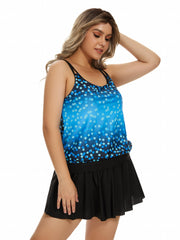 Ombre Polka Dot Tankini Set