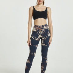 Tie Dye High Stretch Sports Leggings High Waist Yoga Running Tight Pants