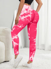 Tie Dye Sports Leggings High Waist Yoga Pants