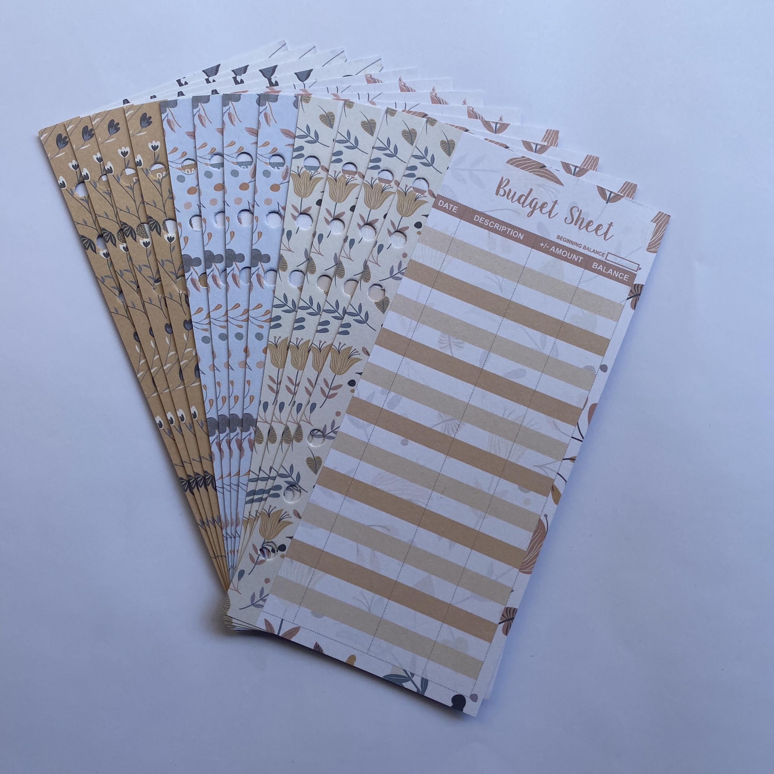 12pcs A6 Budget Cash Envelope Core 6 Colors Finance Management