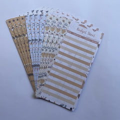 12pcs A6 Budget Cash Envelope Core 6 Colors Finance Management