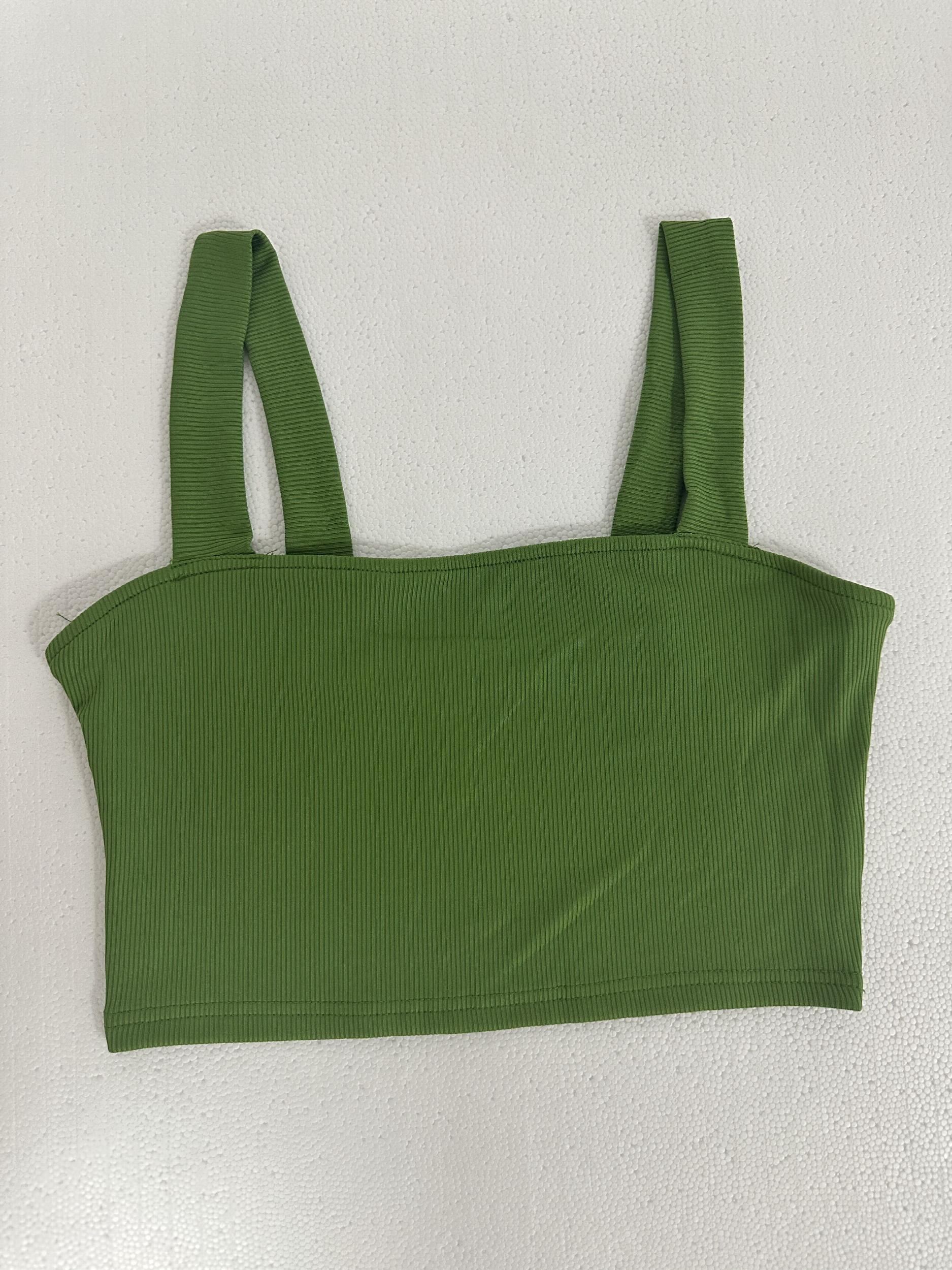 Square Neck Tank Top Backless for Summer
