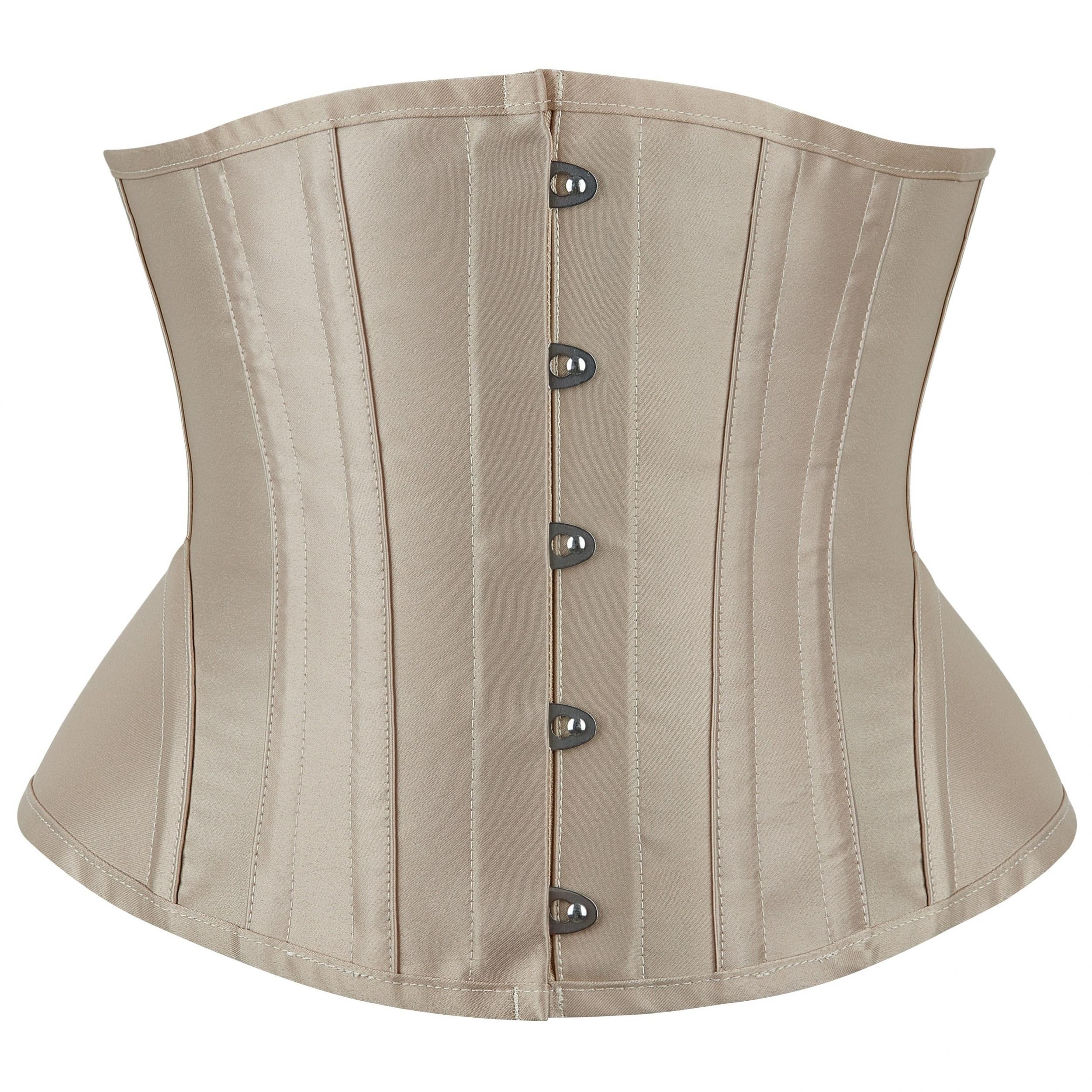 Corset 14 Steel Boned Lace Up Waist Training Bustier Top