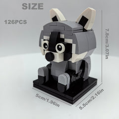 126pcs Creative Animal Series Building Blocks Raccoon Game Toy