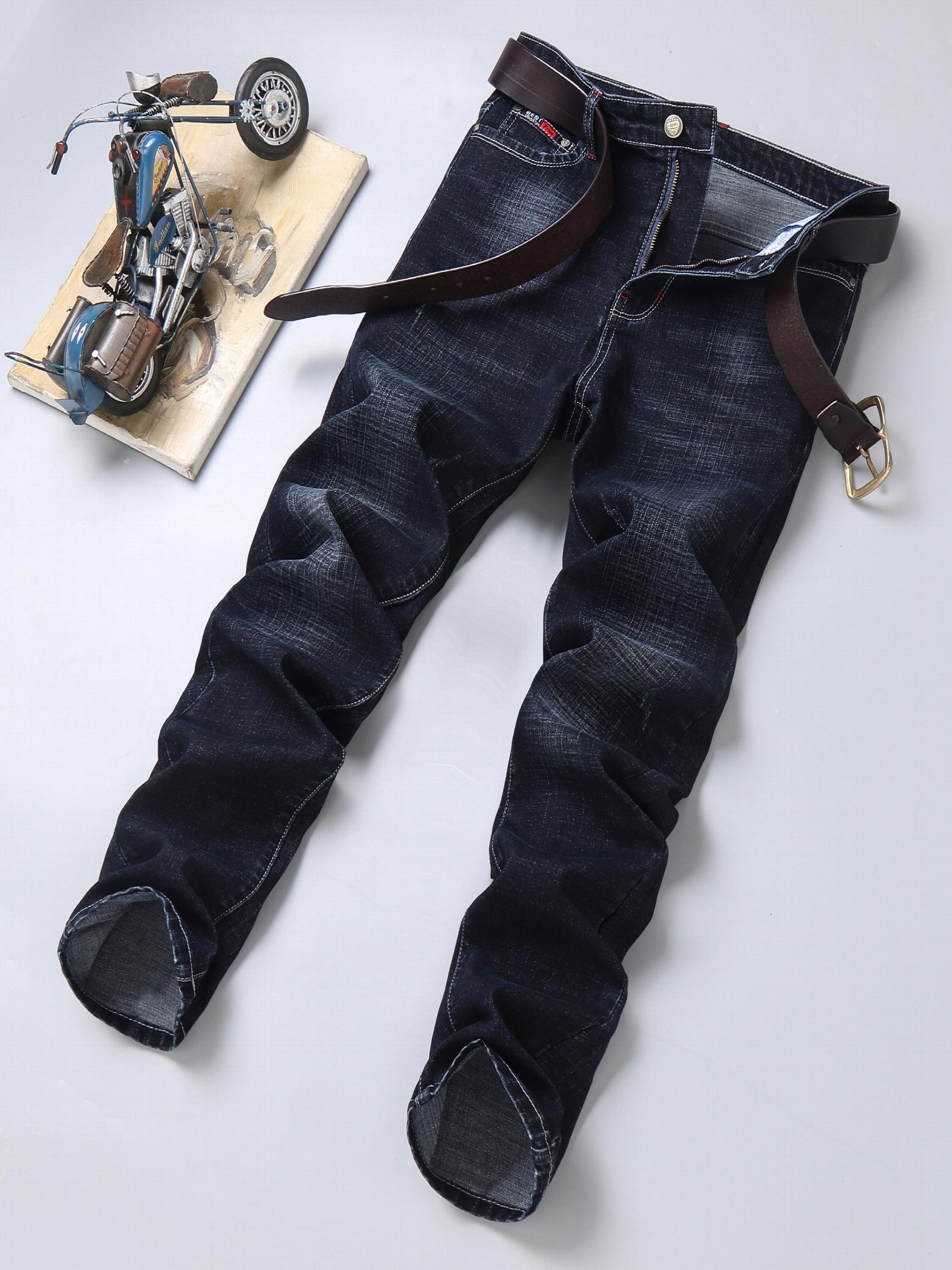 Men's Regular Stretch Denim Pants With Pockets