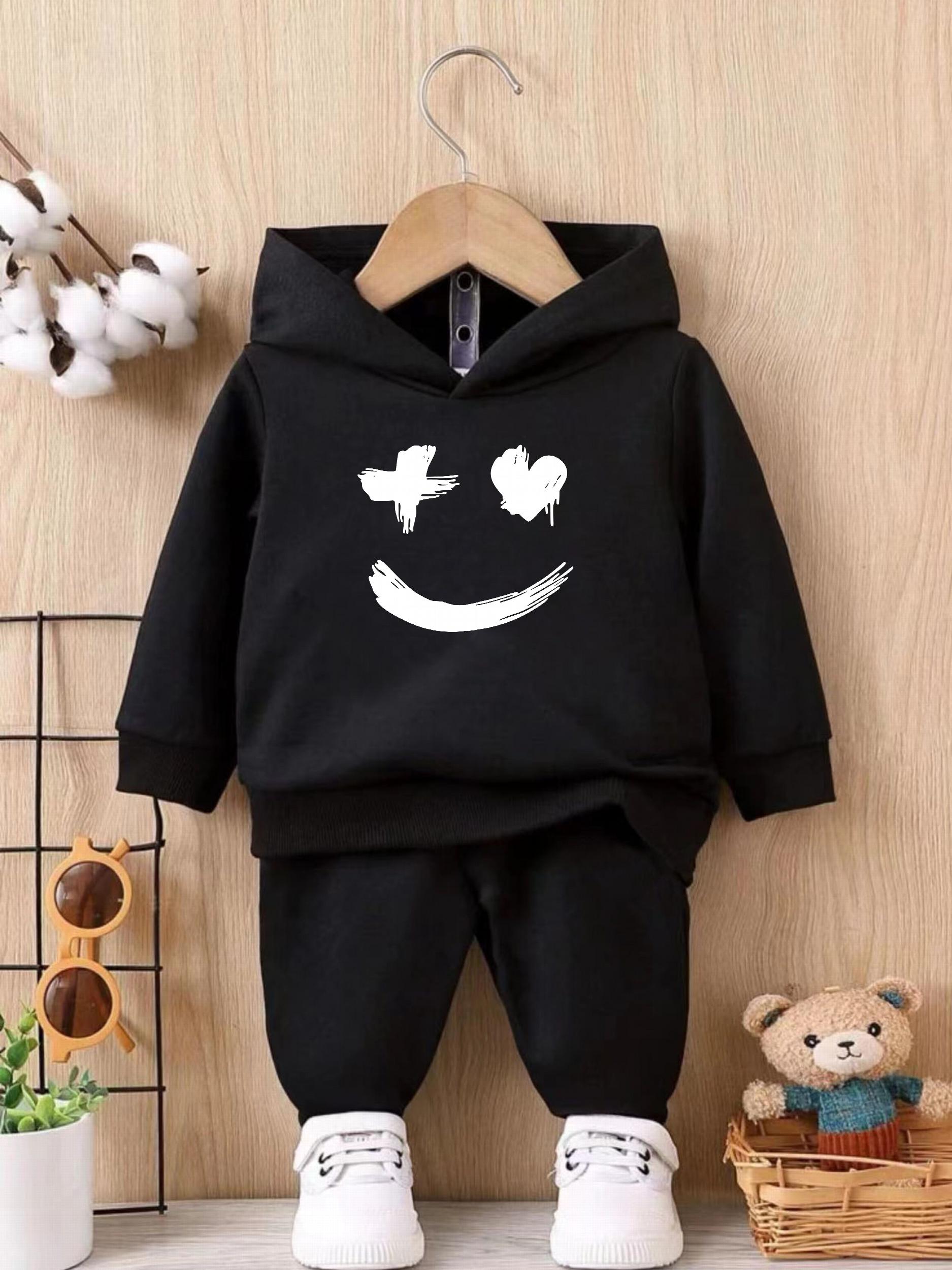 Infant Baby Hooded Sweatshirt & Trousers Set