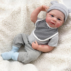Elijah 48 Lifelike Reborn Doll with Hand Painted Details Soft Vinyl Limbs