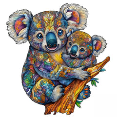 Koala Mother & Youngsters Wooden Puzzle Toy