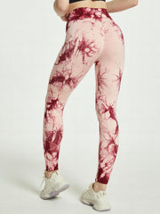 Tie Dye High Stretch Leggings High Waist Yoga Pants Women's Activewear