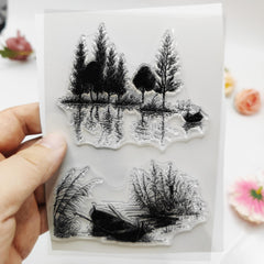 Pastoral Style Silicone Stamp for Card Making and Scrapbooking
