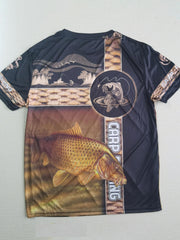 Fish 3D Print Men's Short Sleeve Graphic Tee Casual Comfy Summer Shirt