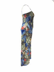 Sexy Jumpsuit Leopard Print Wide Leg Cami Jumpsui