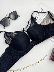 Lace Push Up Bra Breathable Cut Out Lingerie