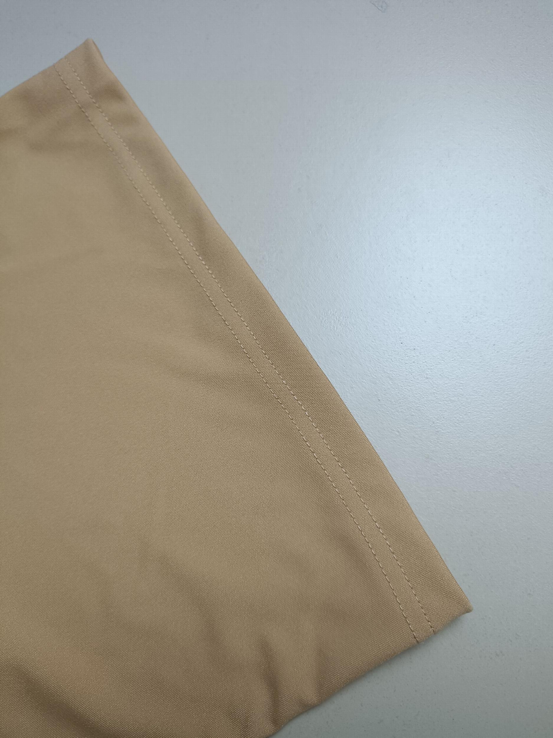 Solid Draped Front Button Up Mock Neck Top & Pants Set