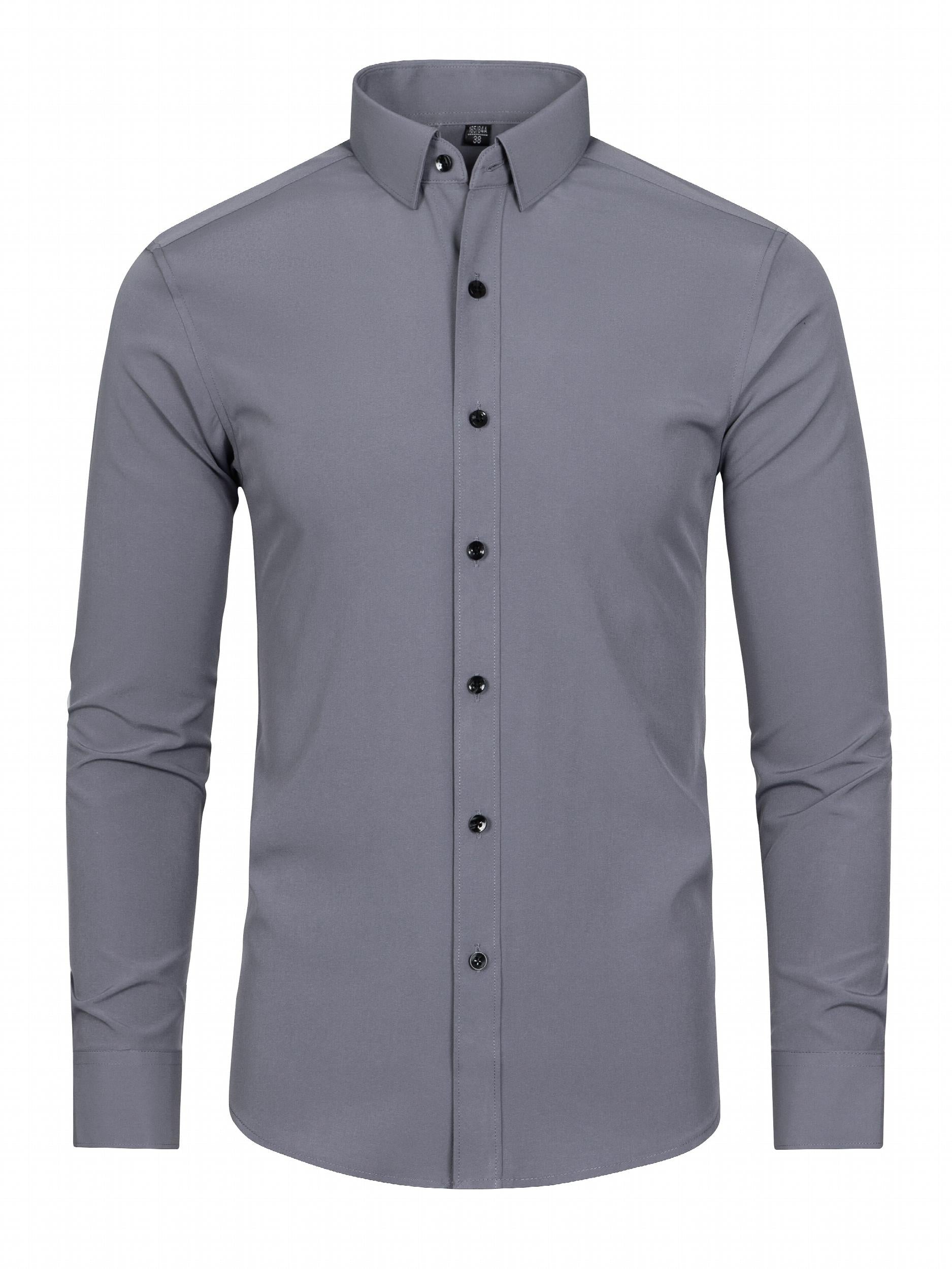 Men's Formal Button Up Shirt for Business Occasion